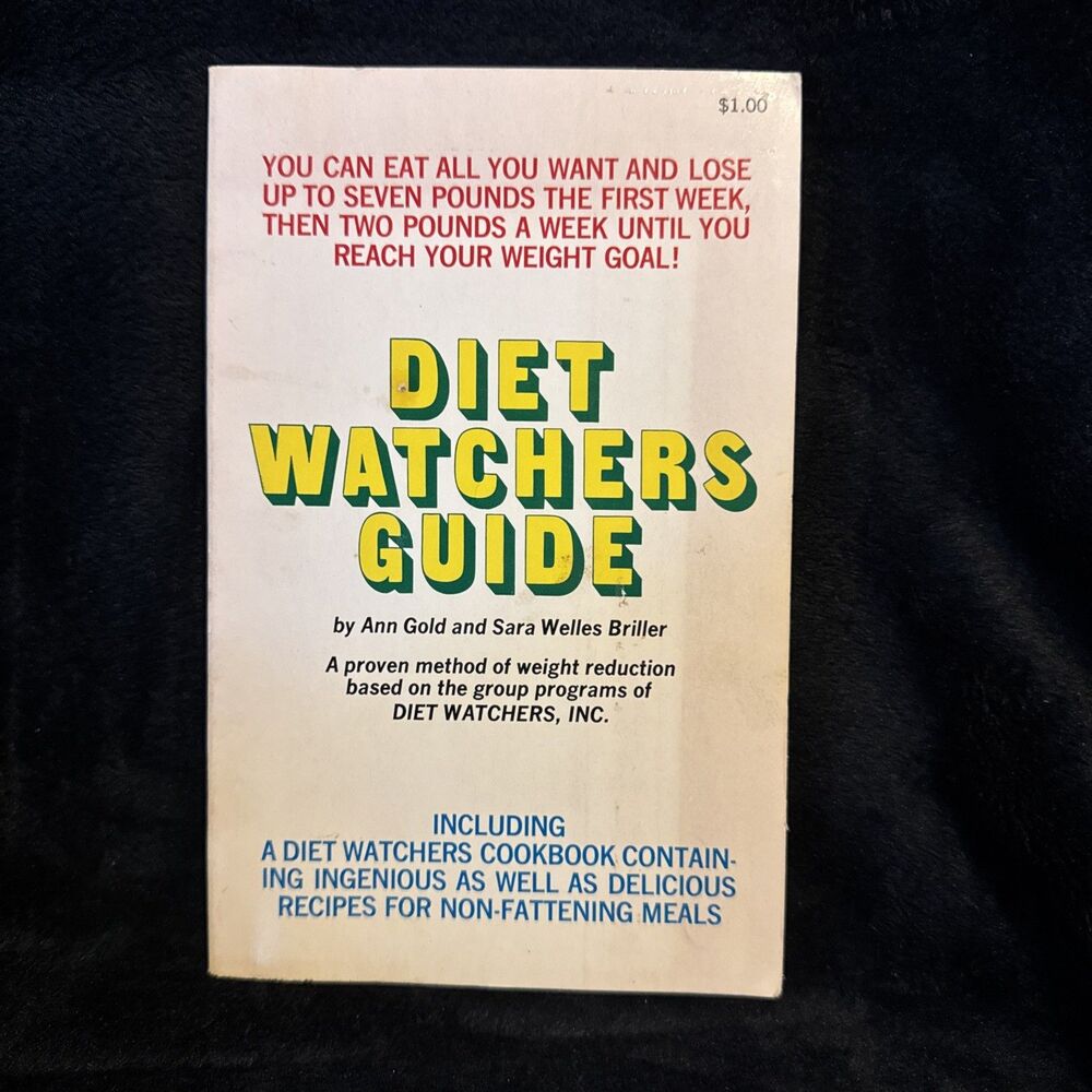 Vintage 1968 Diet Watchers Guide Ann Gold & Sara Briller Grosset & Dunlap